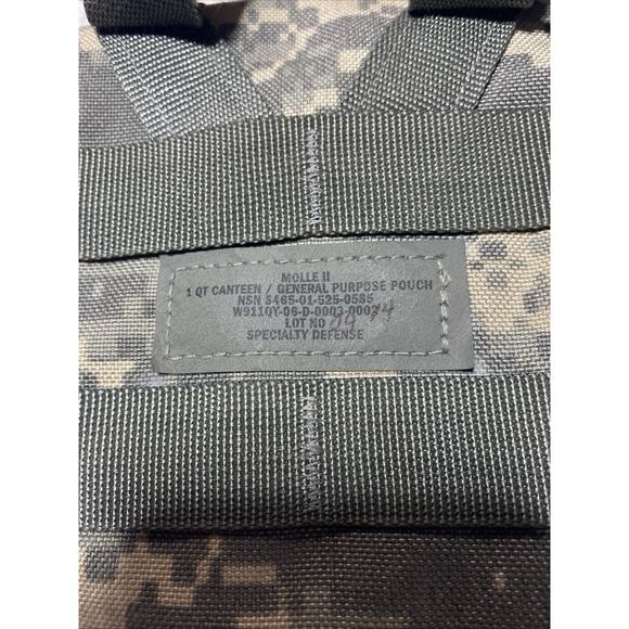 US Military Canteen Pouch Molle II General Purpose Purpose Army Camouflage 1 Qt - Picture 3 of 4